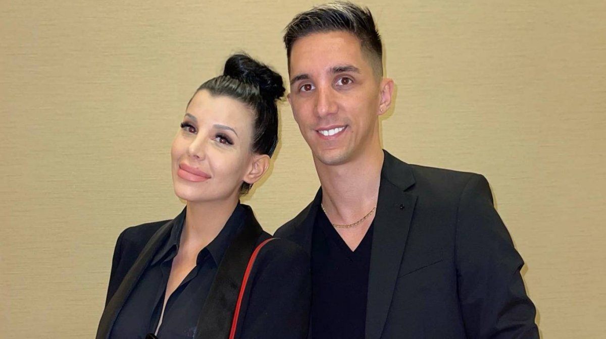 Alan Swoboda junto a Charlotte Caniggia. Foto: instagram @alanswok.