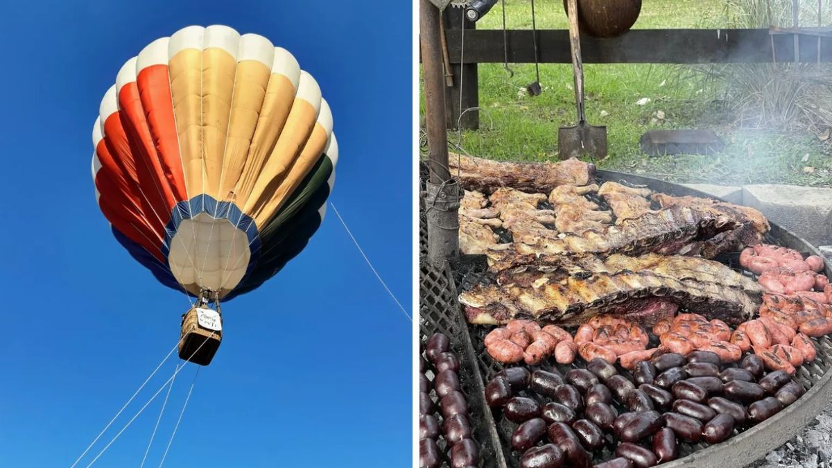 Día de campo en San Miguel del Monte con vuelo en globo