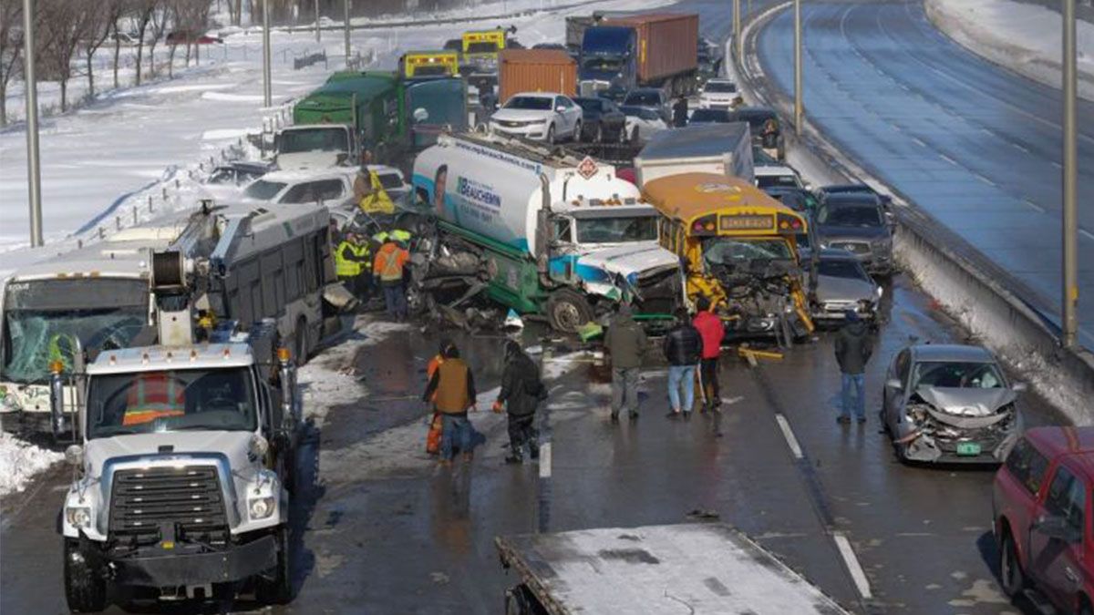 Tremendo accidente en Canad&aacute;