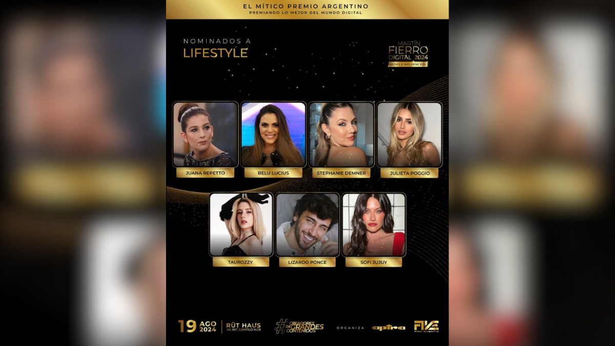 Los nominados en la categoría Lifestyle. Los nominados en la categoría Lifestyle.