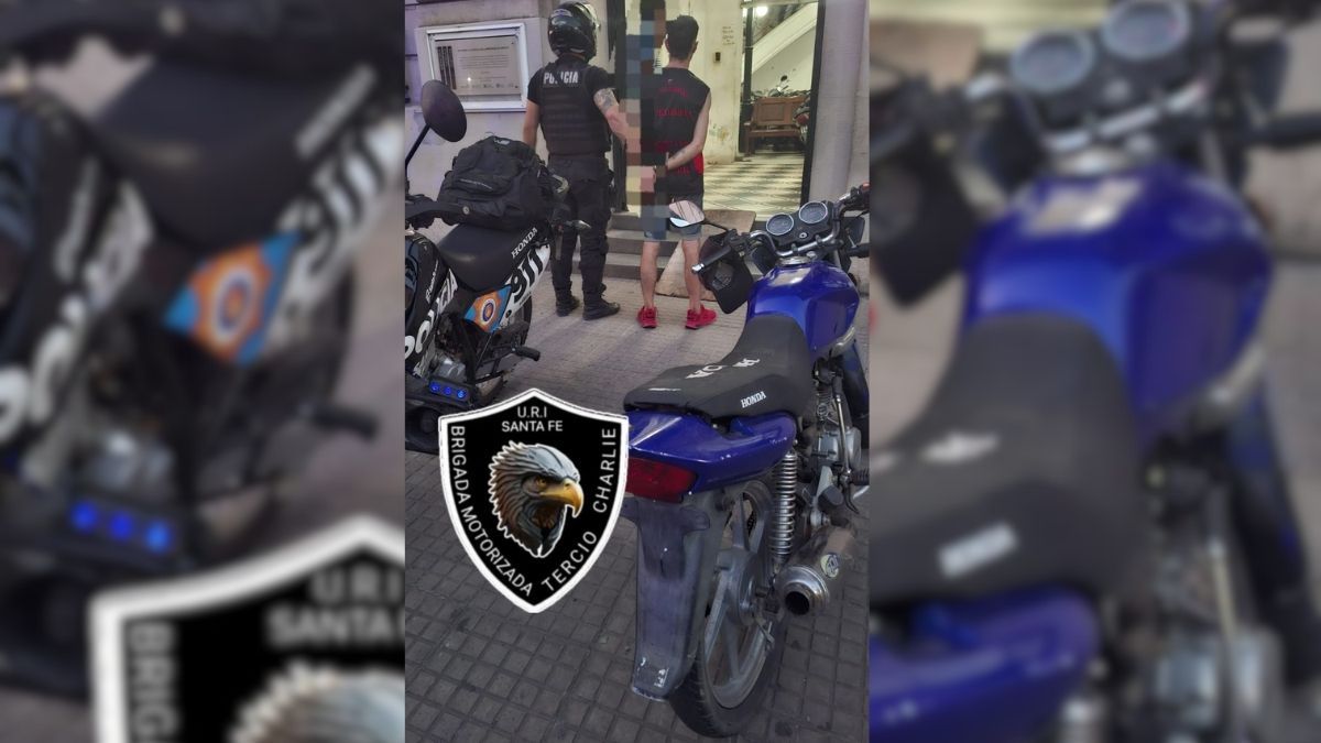 Detuvieron en el macrocentro a un motociclista