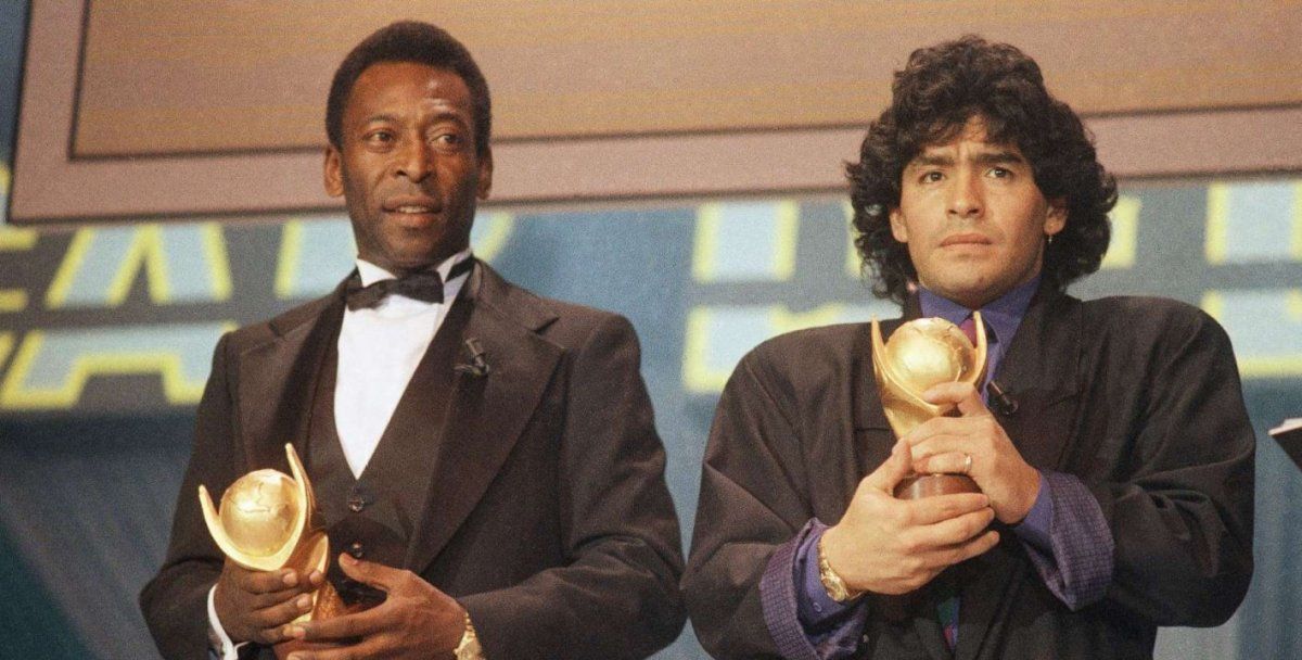 Maradona y Pelé se veían las caras por primera vez. Comenzaba una rivalidad que duró durante muchos años