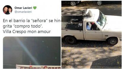 Viral: vecina de Villa Crespo se hartó del que anuncia compro todo por megáfono y le dedicó un pasacalle surrealista