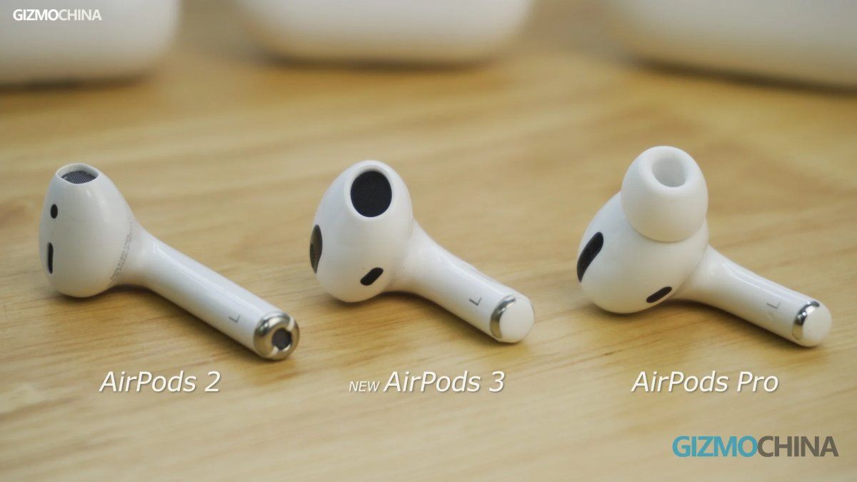 Los cambios de diseño de las últimas generaciones de Airpods.