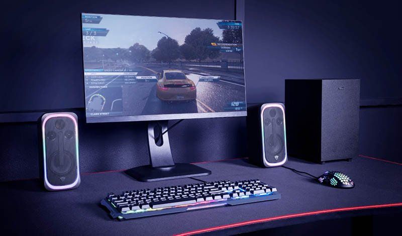 Los parlantes GXT 635 Rumax.