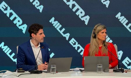 Luciana Trinchieri y Facundo González, en una nueva edición de Milla Extra. Luciana Trinchieri y Facundo González, en una nueva edición de Milla Extra.