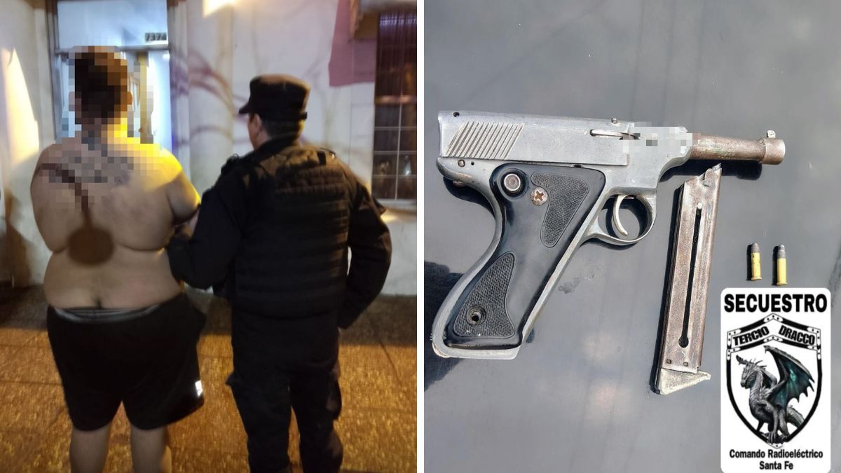 Un joven de 20 años fue aprehendido por la policía tras haber amenazado a una mujer y a su hermano con un arma de fuego.