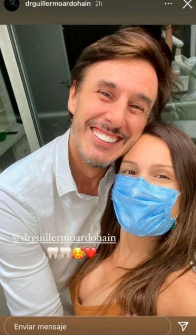 A Roberto García Moritán le sacaron los aparatos y Pampita estuvo acompañándolo.