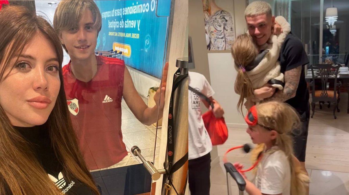 Wanda Nara regresó a Estambul sin su hijo Valentino, que se quedará en la Argentina para jugar en River Plate.