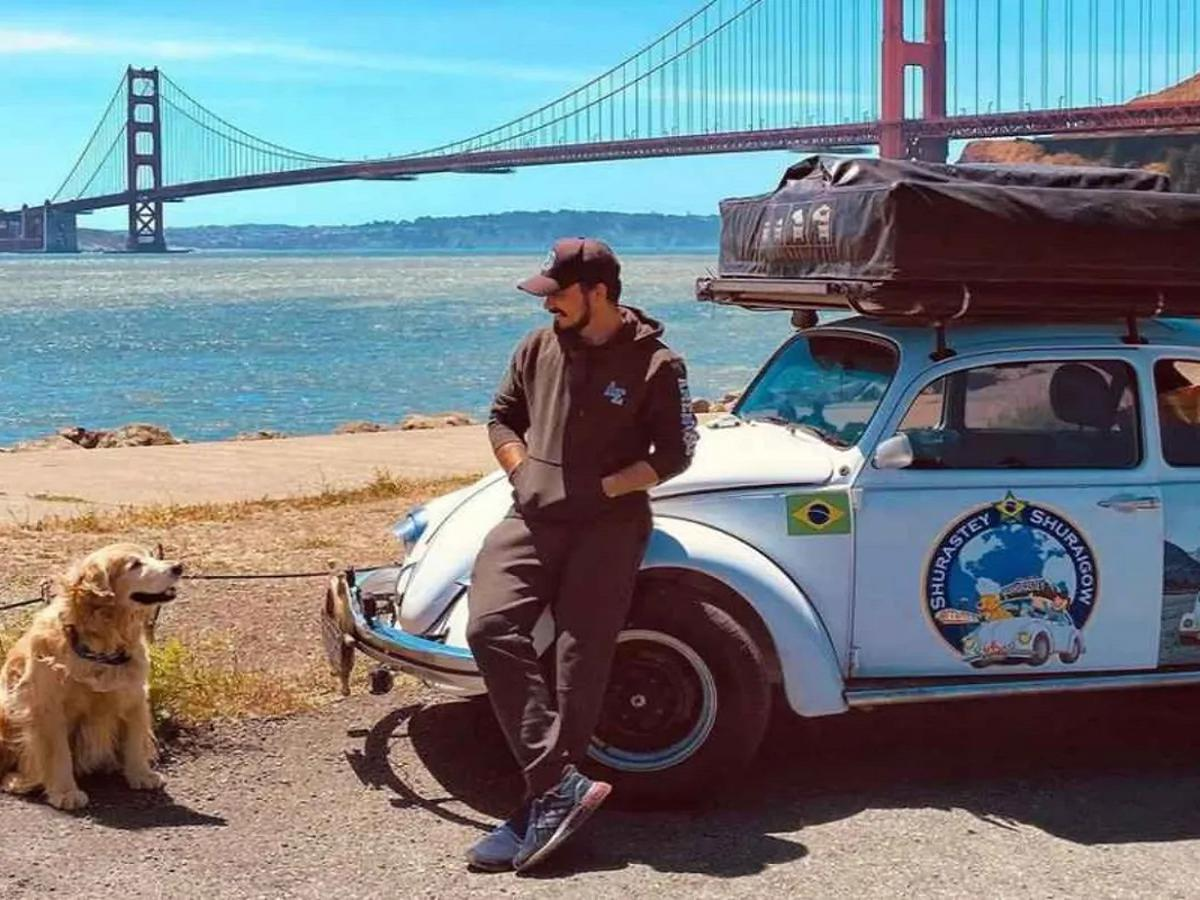 Jesse Koz y su perro Shurastey