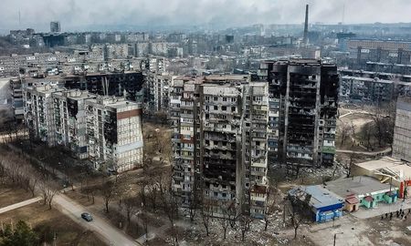 Mariúpol es un símbolo de la destrucción de Rusia en Ucrania. Mariúpol es un símbolo de la destrucción de Rusia en Ucrania.