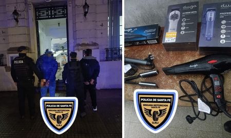 en poco mas de una hora reventaron dos vidrieras, robaron y terminaron presos en poco mas de una hora reventaron dos vidrieras, robaron y terminaron presos
