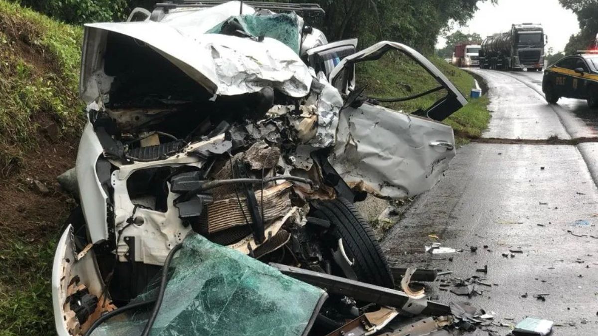El accidente se dio en la ruta BR-282