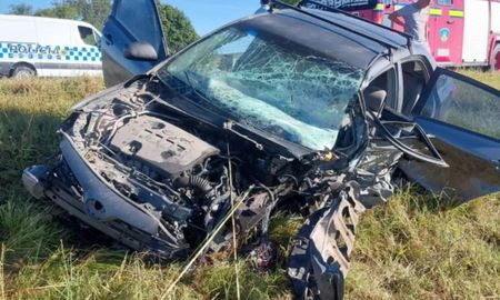 Así quedó el vehículo en el que iba la víctima fatal al momento del accidente. Así quedó el vehículo en el que iba la víctima fatal al momento del accidente.