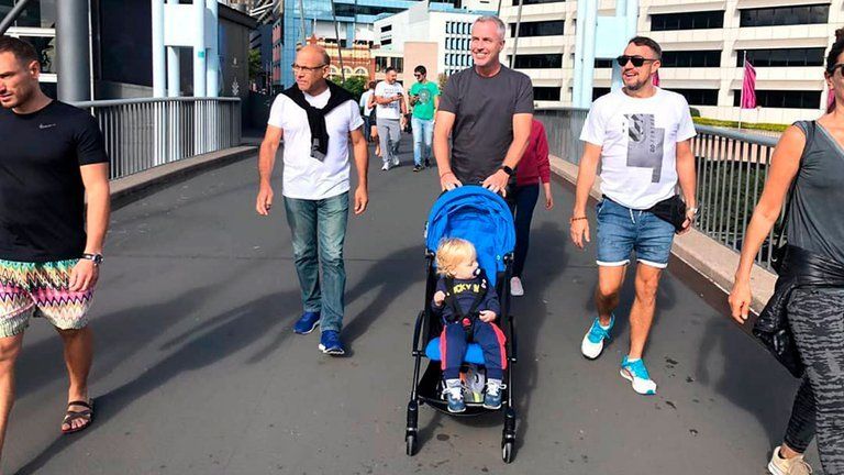 Juan Carlos López acompañó Susana a Australia para una emisión del programa Por el mundo, de Marley.