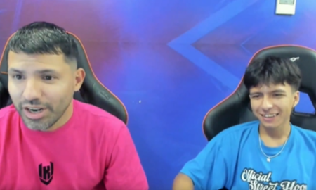 El hermoso gesto del Kun Agüero con un joven rosarino emprendedor. El hermoso gesto del Kun Agüero con un joven rosarino emprendedor.