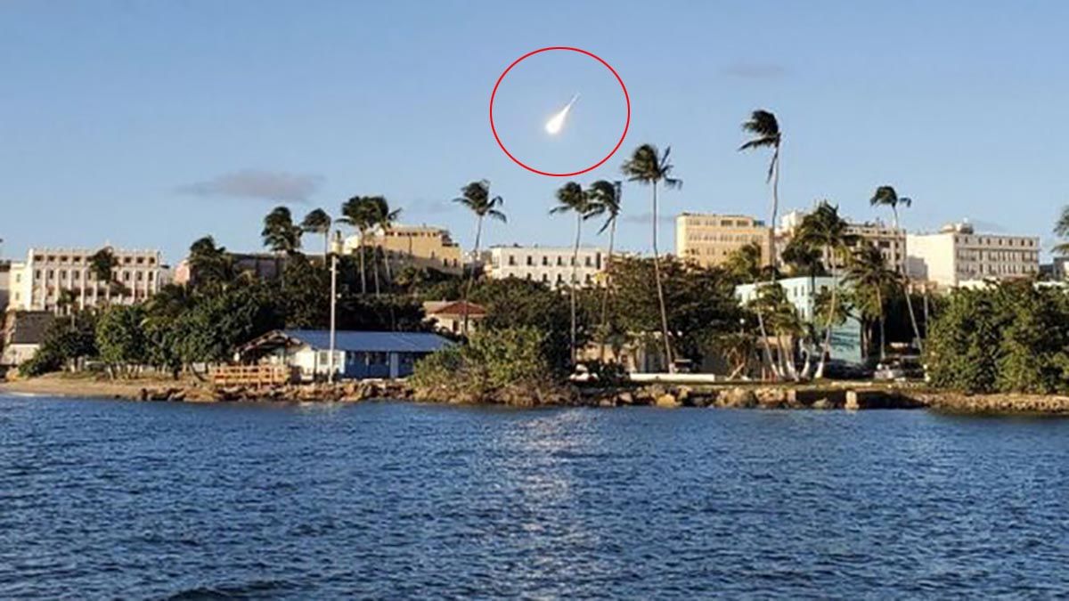 Un meteoro pasó por Puerto Rico.