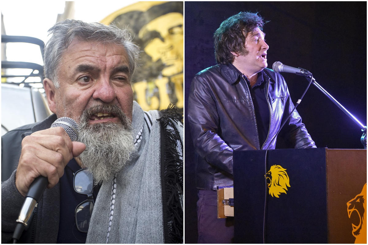 Raúl Castells realizó el primer piquete contra Javier Milei pero le impidieron cortar la calle