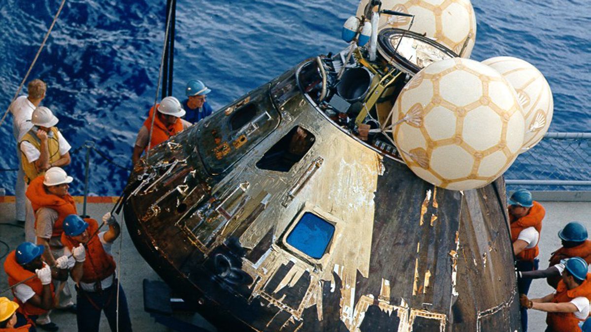 El módulo de mando del Apolo 13.