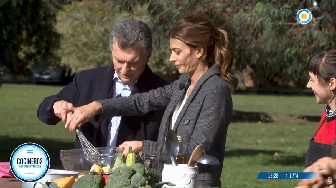 Macri y Awada cocinaron juntos para “Cocineros Argentinos”