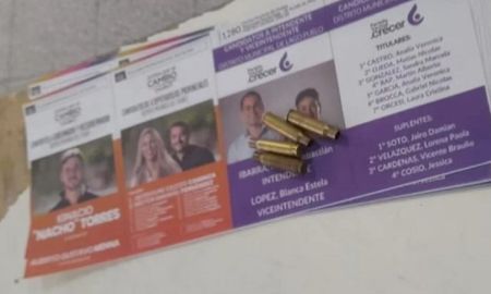 Elecciones en Chubut: encontraron cuatro vainas en una boleta opositora. Elecciones en Chubut: encontraron cuatro vainas en una boleta opositora.