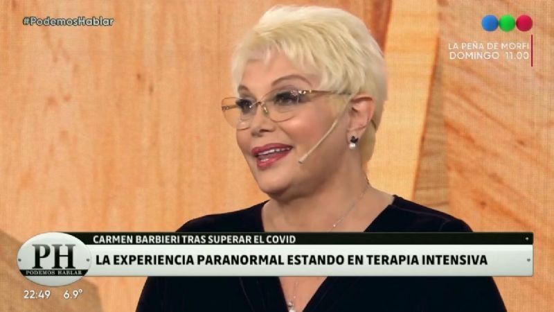 Carmen Barbieri contó el duro momento que le tocó vivir y habló de las alucinaciones por la cantidad de fármacos.