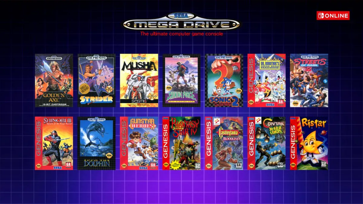 Los clásicos de SEGA Mega Drive que llegan a Nintendo Switch.