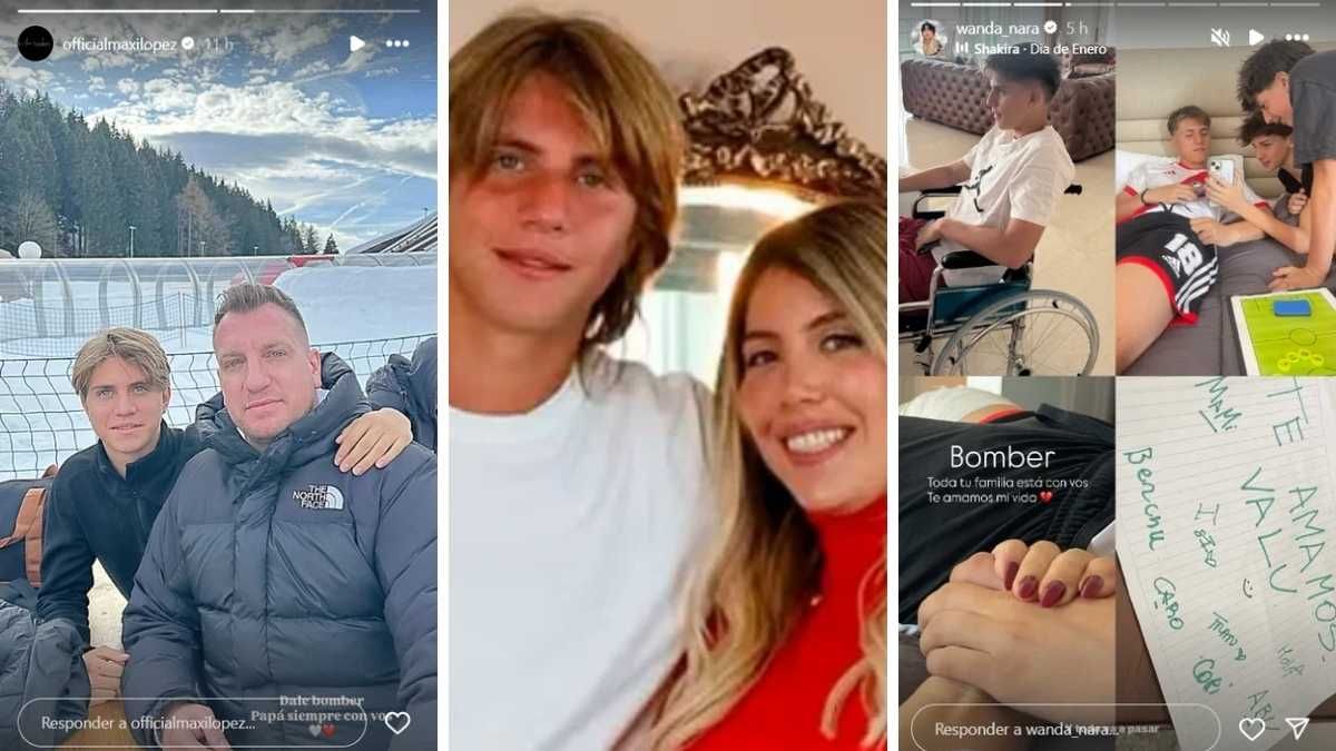 Valentino López, el hijo mayor de Wanda Nara, apareció en silla de ruedas tras una lesión jugando al fútbol. Valentino López, el hijo mayor de Wanda Nara, apareció en silla de ruedas tras una lesión jugando al fútbol.