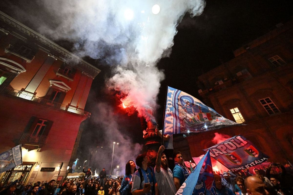 Los impactantes festejos en Nápoles luego conquistar la Serie A después de 33 años