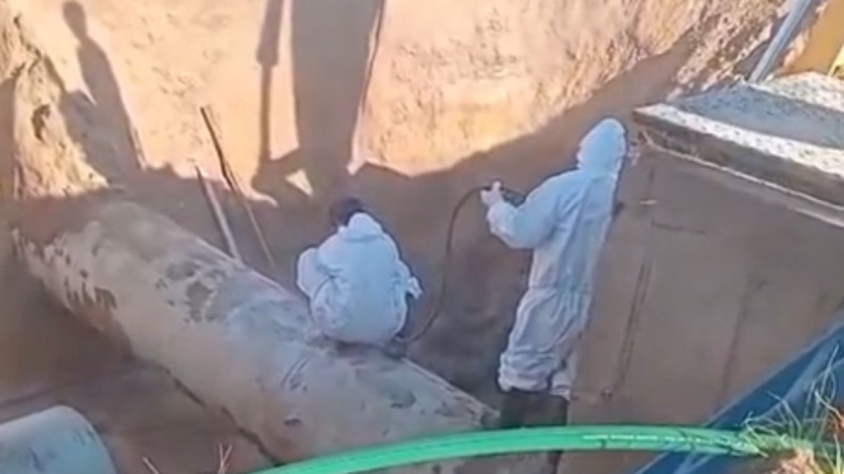 La municipalidad de Paran&aacute; confirm&oacute; que las personas involucradas est&aacute;n fuera de peligro y que los trabajos forman parte de una obra de modernizaci&oacute;n del sistema de agua.