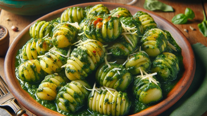 Receta de ñoquis de espinaca, rápida y fácil