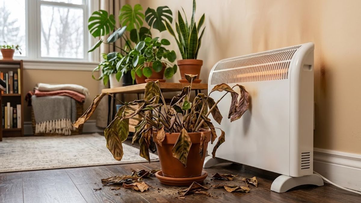Qué pasa si dejás una planta cerca de la estufa durante el invierno.