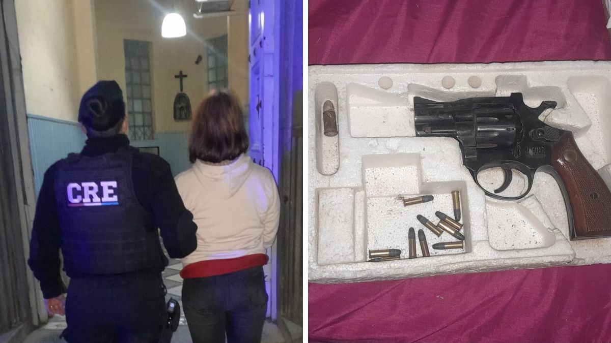 La joven de 24 años fue aprehendida tras un procedimiento en barrio Roma. Imagen: Ministerio de Seguridad.