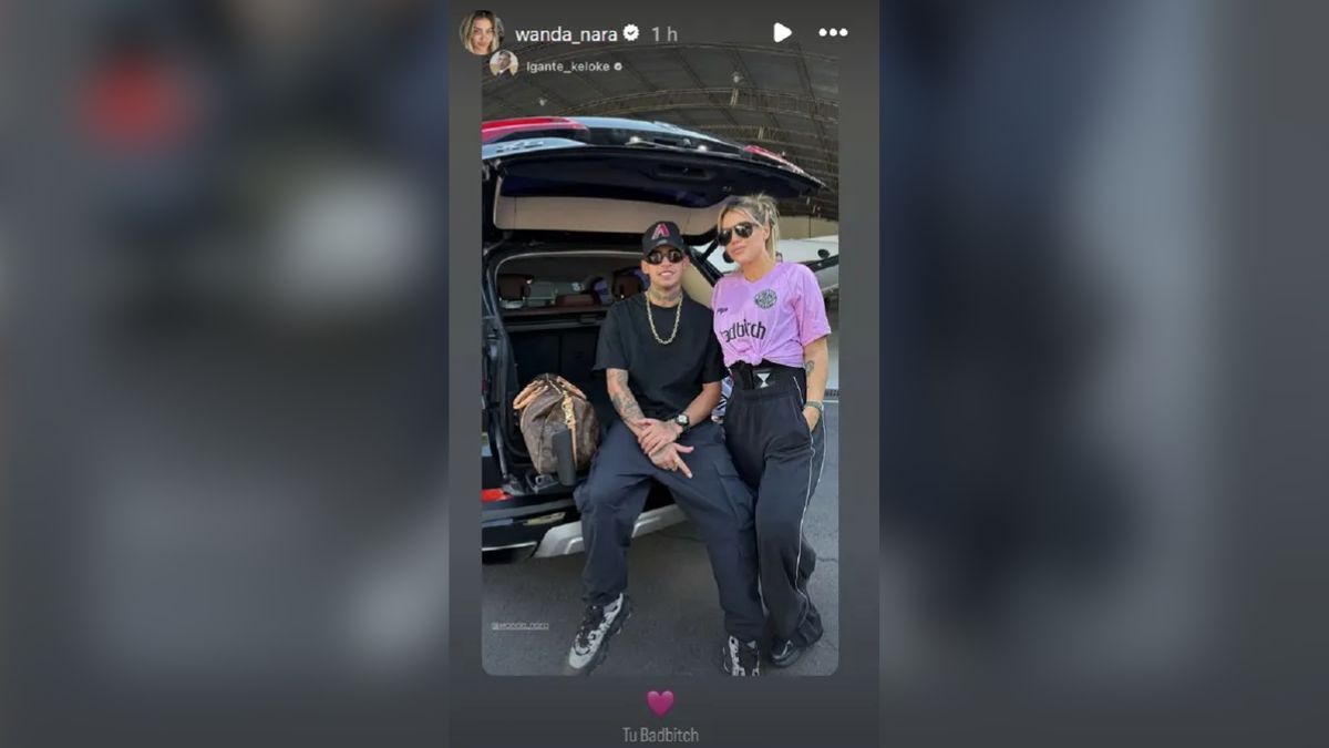 Wanda Nara se mostró muy cariñosa con L-Gante. Wanda Nara se mostró muy cariñosa con L-Gante.