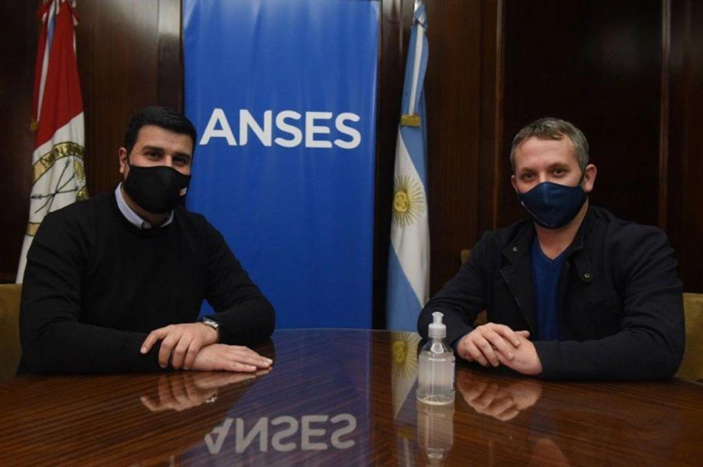 Marcos Cleri y Diego Mansilla destacaron la labor y la inversión de la Administración Nacional de la Seguridad Social (Ansés).&nbsp;