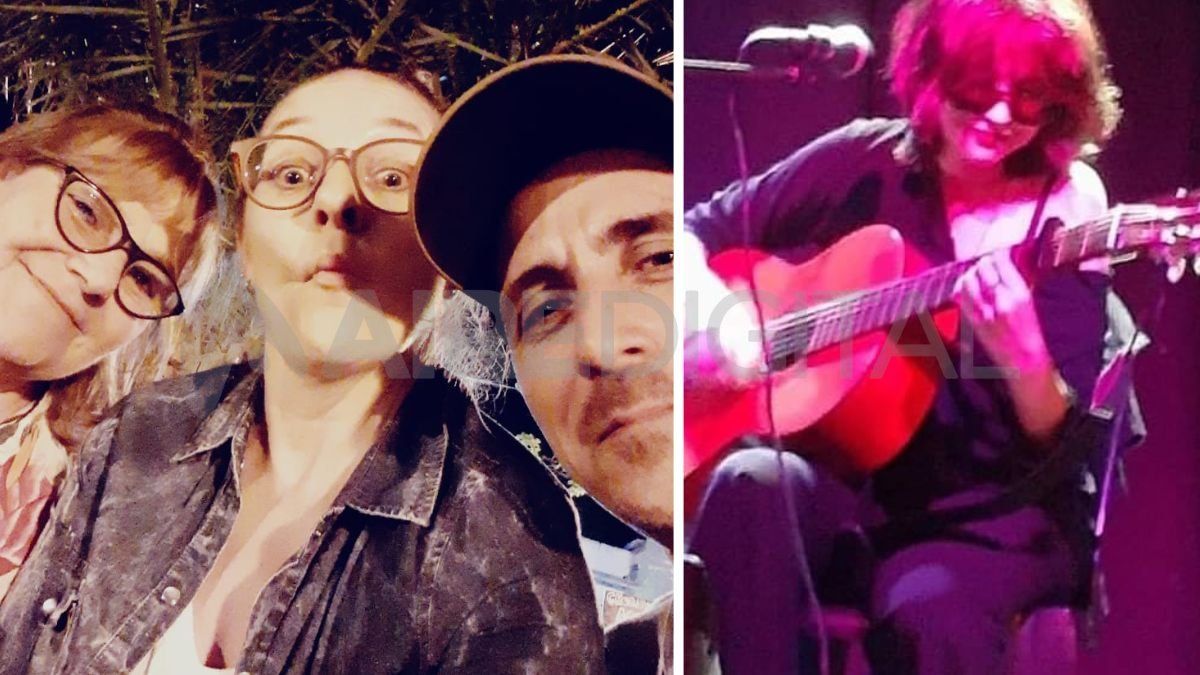 A la izquierda, Mariana junto a Marina (su madre) y a su esposo. A la derecha, Martina, la hija de y motor de Mariana Olivera.