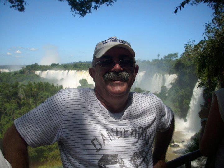 Salvatelli durante un viaje a las Cataratas en una foto que compartió en redes sociales.