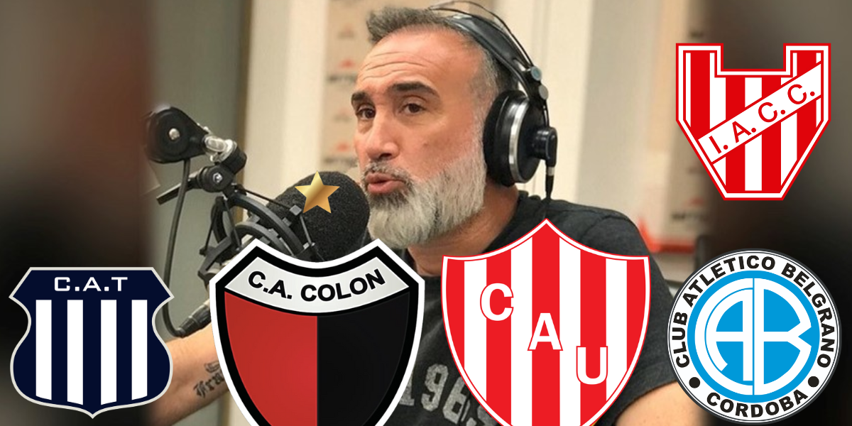 Gabriel Anello se peleó con los hinchas tras armar una lista de equipos grandes y chicos: ¿Colón y Unión?