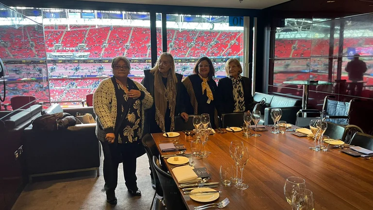 Las hermanas de Diego Maradona en la Finalissima.