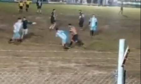 Graves incidentes en la Liga Sanlorencina de fútbol. Graves incidentes en la Liga Sanlorencina de fútbol.
