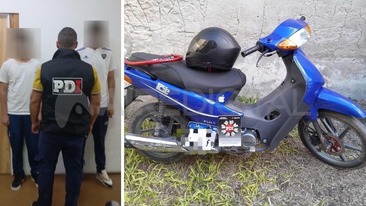 Dos hombres detenidos por el robo de una moto en Esperanza