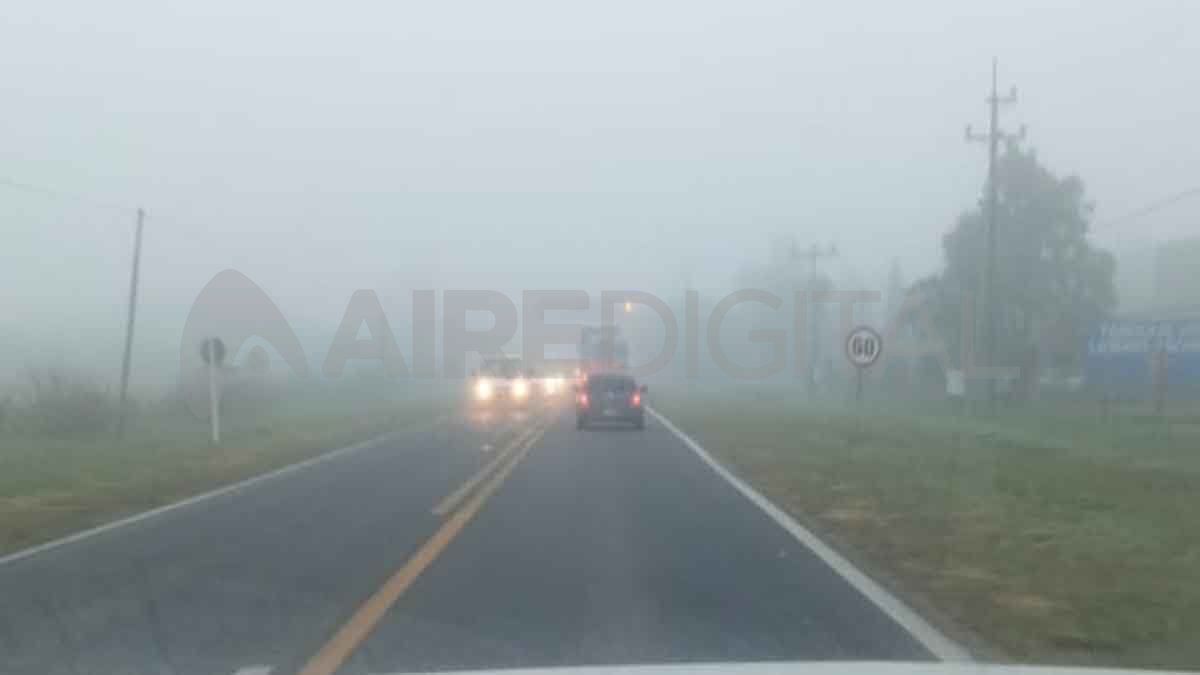 La niebla complicó la visibilidad en las rutas de la provincia de Santa Fe.