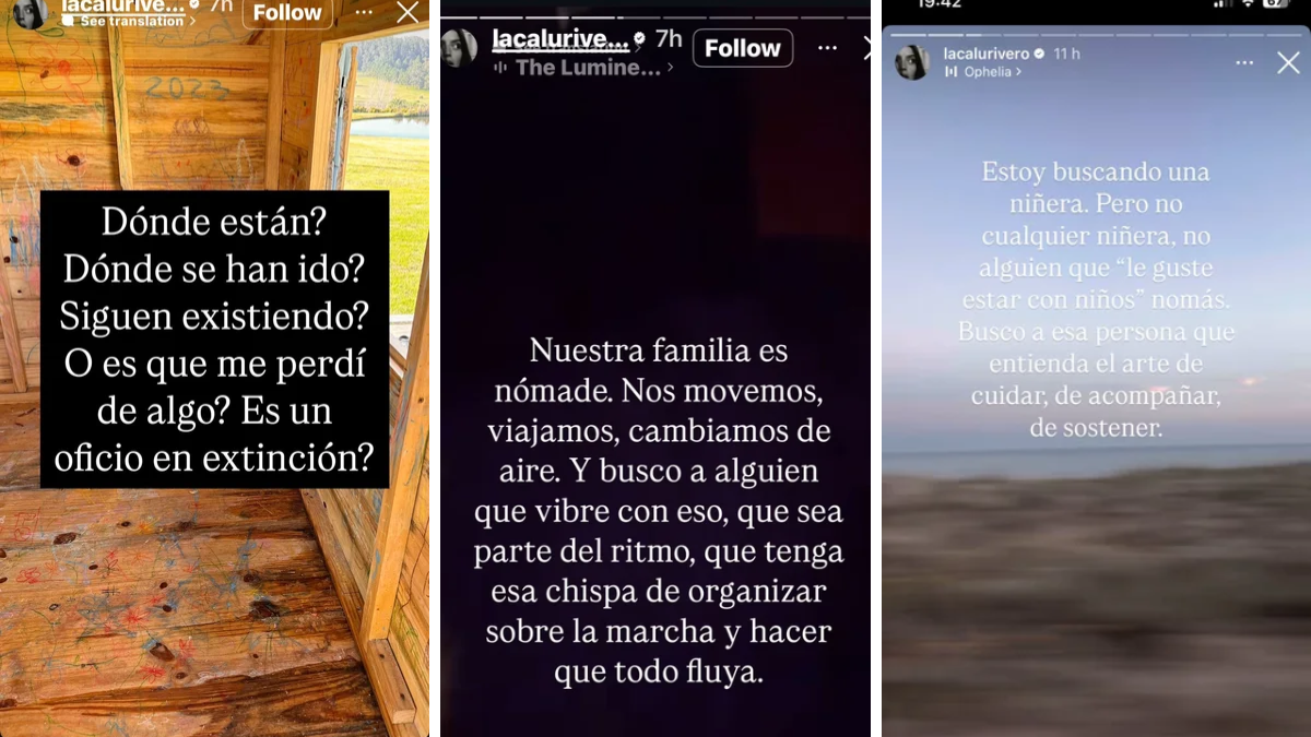 Los requisitos de Calu Rivero para su futura niñera. Los requisitos de Calu Rivero para su futura niñera.