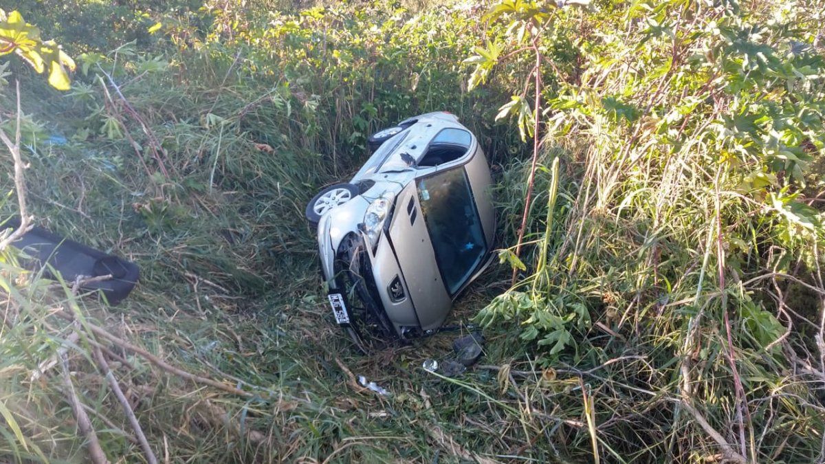 Vuelco en la salida de Alto Verde