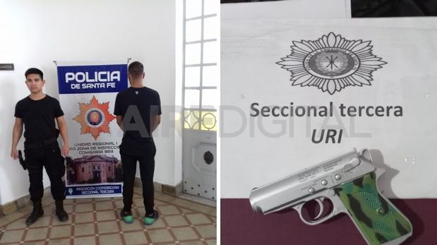 Detuvieron a un joven que robó con un arma de juguete