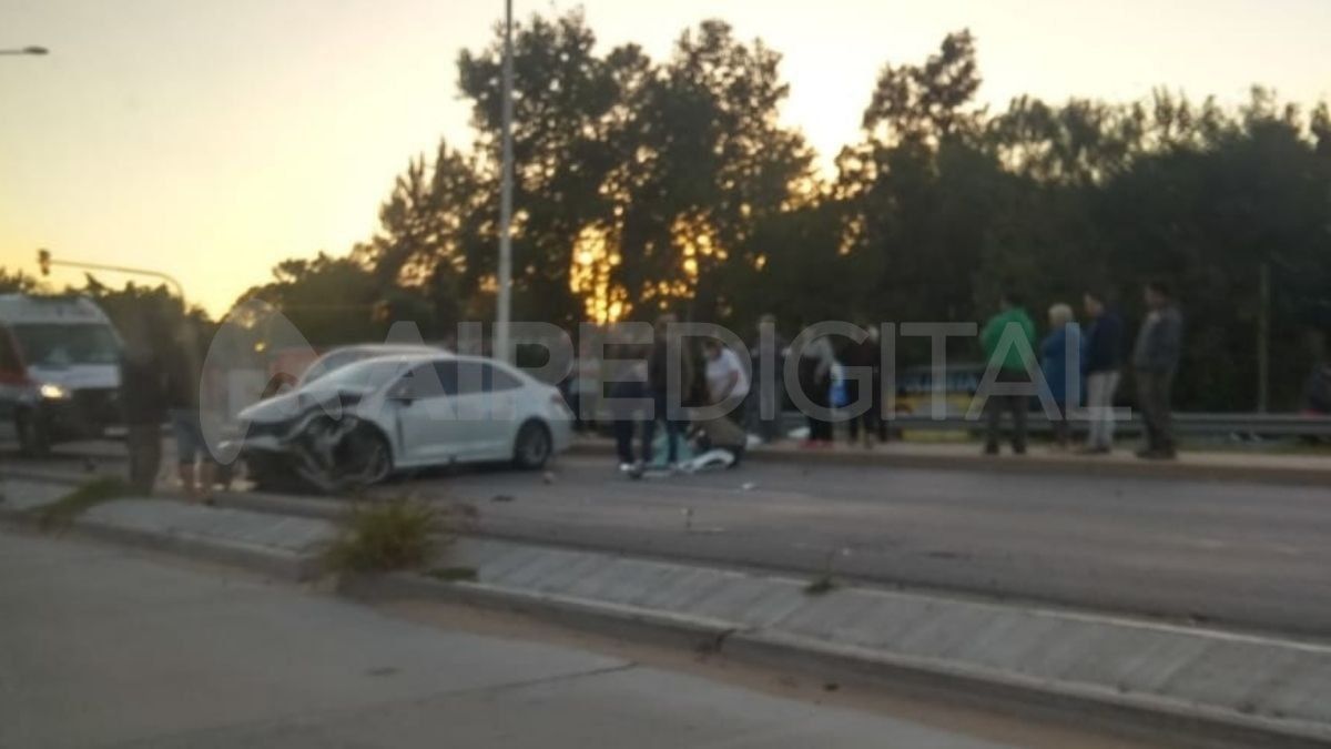 Triple choque en la ruta provincial N° 1 a 500 metros del ingreso a San José del Rincón.