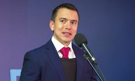 Daniel Noboa, del movimiento Alianza Democrática Nacional (ADN). Daniel Noboa, del movimiento Alianza Democrática Nacional (ADN).
