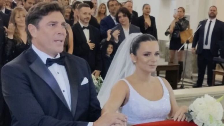 Así fue el soñado vestido de Martina Vignolo en su casamiento con Matías Alé