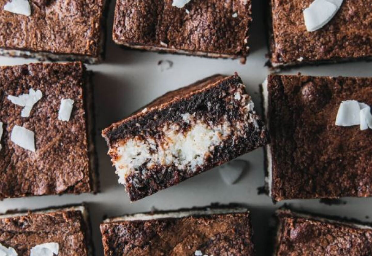 Brownies de coco. Brownies de coco.