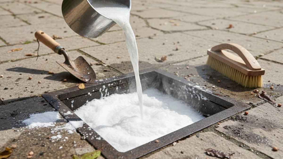 No esperes a que se tape: el método infalible para limpiar la rejilla del patio con ingredientes que tenés en casa.